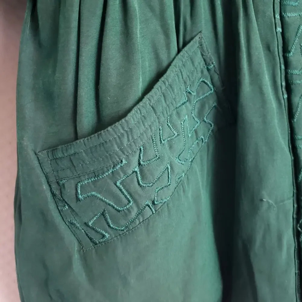 Dupuis Express Avenue De L'Opera Down Puffer Coat Emerald Forest Green. Hooded M